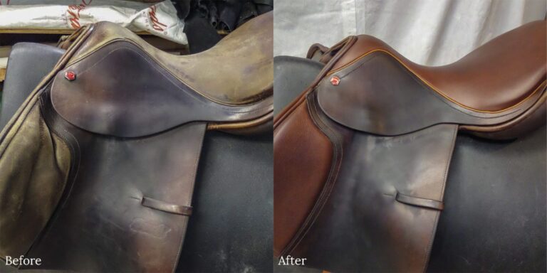 English Saddle: Knee Pad and Seat Replacement