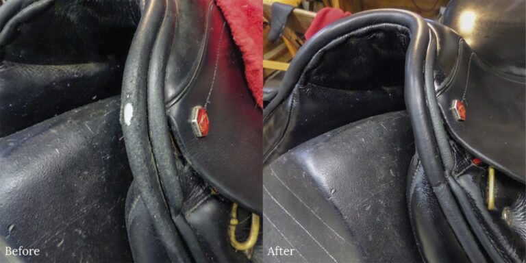 Albion Dressage Saddle: Leather Piping Repair
