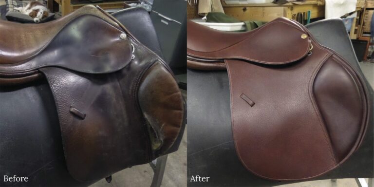 Tad Coffin Saddle: Seat Replacement, Knee Pad Replacement, Flap and Skirt Replacement